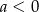 a < 0 