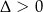 Δ > 0 
