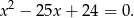 x 