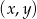(x,y) 