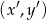  &prime; &prime; (x ,y ) 