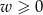 |w | 