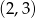 (2,3) 