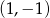 (1 ,&minus; 1) 