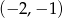 (&minus; 2,&minus; 1) 