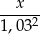 x -----2 1,0 3