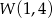 W (1,4) 