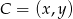 C = (x,y) 
