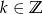 k &isin; C 