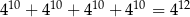  10 10 10 10 12 4 + 4 + 4 + 4 = 4 
