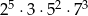  5 2 3 2 &sdot;3 &sdot;5 &sdot;7 