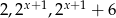  x+ 1 x+1 2,2 ,2 + 6 