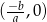 (&minus;b-,0 ) a 