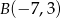B (&minus;7 ,3) 