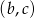 (b,c) 