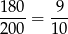 18-0 = -9- 20 0 10