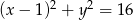  2 2 (x &minus; 1) + y = 1 6 