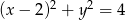  2 2 (x &minus; 2) + y = 4 
