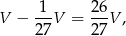 V − 1-V = 2-6V , 27 2 7