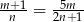 m-+1 -5m-- n = 2n+ 1 