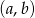 (a,b) 