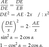  1 AD-- x-- 2(a-+-R-) -1a 1- cos∡A = AB = 2R = 2R = 4R + 4 . 