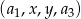(a1,x,y,a3) 