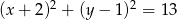  2 2 (x + 2) + (y − 1) = 1 3 
