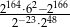 2164&sdot;62&minus;2166 2&minus; 23&sdot;248 