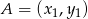 A = (x1,y1) 