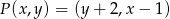 P (x,y) = (y + 2,x &minus; 1) 
