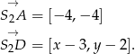  &rarr; S2A = [&minus; 4,&minus; 4] &rarr; S2D = [x&minus; 3,y &minus; 2]. 