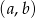 (a,b) 