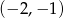 (&minus; 2,&minus; 1) 