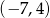 (&minus; 7,4) 