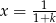  -1-- x = 1+k 