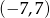 (&minus; 7,7) 