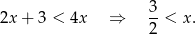 x = 2 