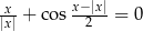 x-- x&minus;-|x| |x| + cos 2 = 0 