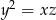 y2 = xz 