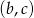 (b,c) 