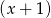 (x + 1) 