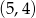 (5,4) 