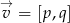 &rarr; v = [p,q] 