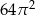 64 &pi;2 