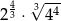  43 3√ -4- 2 ⋅ 4 