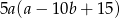 5a(a − 10b + 1 5) 