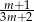 -m+-1 3m +2 