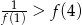 f1(1)-> f (4) 