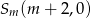 m &isin; (&minus; 2,4) 